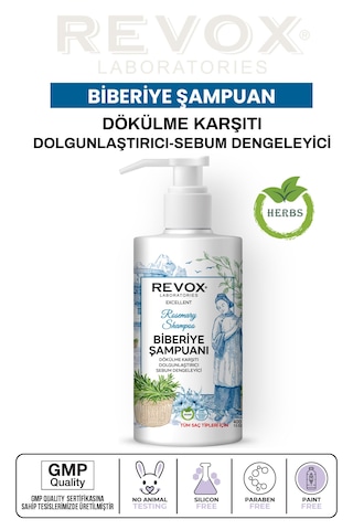 Revox Biberiye Özlü Arındırıcı Dökülme Karşıtı Şampuan 400 ML
