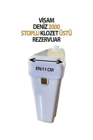 Stoplu Klozet Rezervuarı Deniz 2000 Beyaz