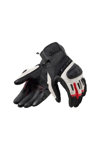 Rev'ıt Dırt 4 Korumalı Yazlık Motosiklet Eldiveni Siyah Kırmızı