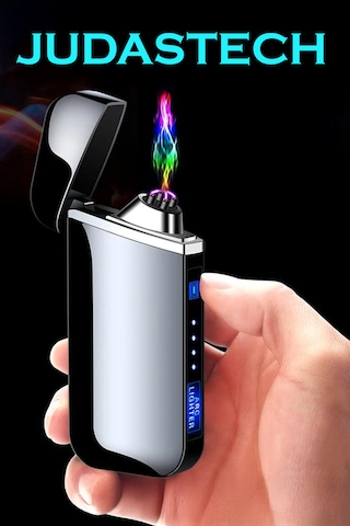 Judas K18 Usb Şarjlı 2 Arc Alevsiz Çakmak -new Style