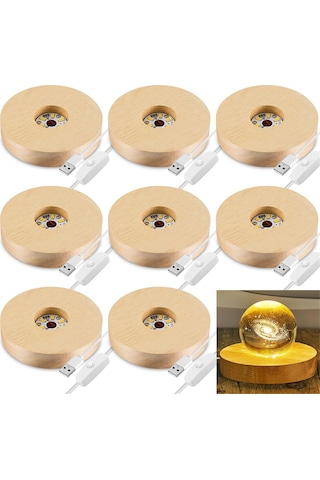 Xurunkeji Adet Ahşap Led Ekran Tabanı Kristal Sanatı İçin Aydınlatmalı Taban Cam Sanatı İçin Ahşap Ekran Aydınlatmalı Taban Led Aydınlatmalı Taban Odun