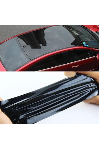 Esemiz Piano Black Parlak Siyah Hava Kanallı Üstü Koruma Jelatinli Araç Motor Aksesuar Araç Tavan Kaplama Folyosu K Diğer