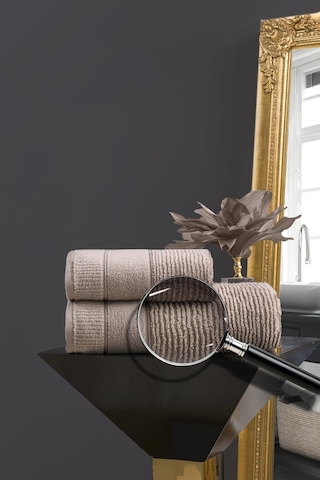 Varol Venedik Micro Cotton El Havlusu 50x90cm Bej-50x90cm Bej
