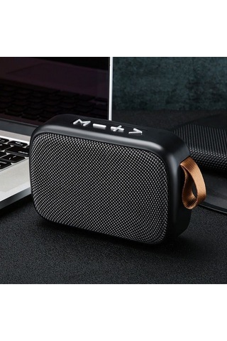 Geeksen Hareketli Usb Bluetooth Hoparlör Hıfı Ses Kalitesi, Kolay Taşınabilir, El İle Serbest Arama, Fm Radyo Destekli Minyatür Subwoofer Gri