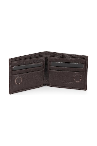 Daniel Klein Dkl0866-3 Mıknatıslı Gerçek Deriden Üretilme Kahverengi Erkek Cüzdan&kartlık Kahverengi
