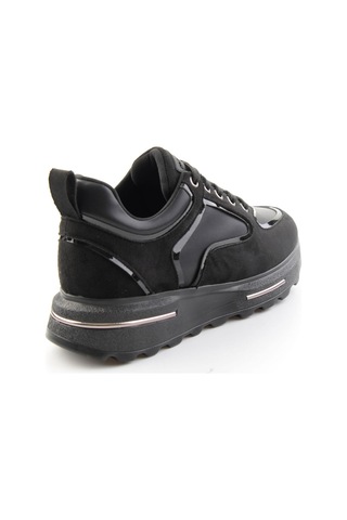Bambi Siyah Siyah Süet Kadın Sneaker K01313003072