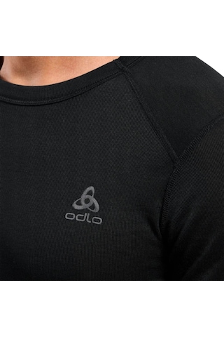 Odlo Odlo Active Warm Bl Top Crew Neck S/s Erkek Siyah Içlik Üst 6000 Siyah