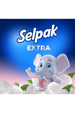 Selpak® Extra Pamuk Katkılı ve Pudra Kokulu Tuvalet Kağıdı 3 x 40 Rulo
