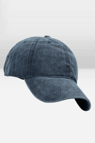 Külah Erkek Eskitme Şapka Yazlık Outdoor Kep Kasket-Lacivert-Lacivert-Standart