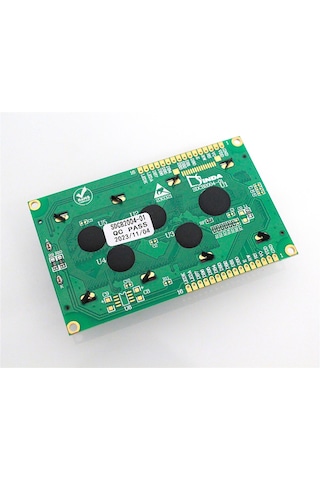 20×4 LCD Ekran 2004 HD44780 – Endüstriyel/CNC Kontrol Paneli STN Yeşil 5V SDCB2004-01