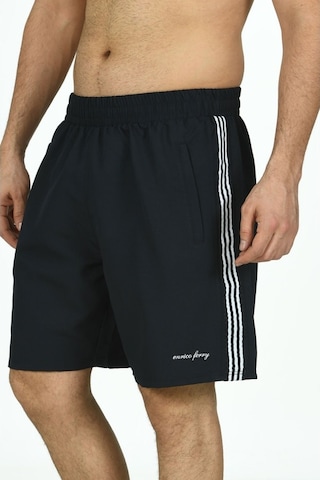 Enrıco Ferry Erkek Yanları Şerit Büyük Beden Deniz Şortu Edy2373B