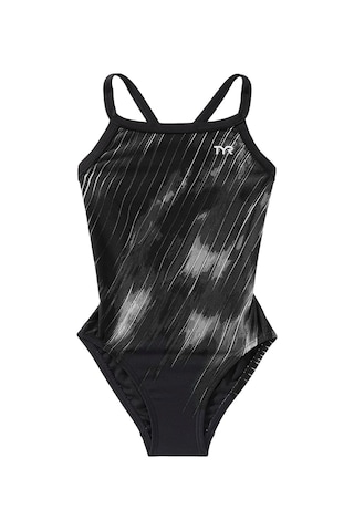 Tyr Durafast Elite Girl's Diamondfit Swimsuit - Cycloid Siyah-Gri
