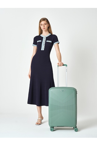 Pierre Cardin Unisex Orta Boy Valiz 04pc8009-02 Yeşil