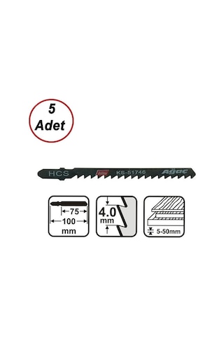 Knisaw Ks51746 Dekopaj Bıçağı Ahşap Testere Ağzı 5 Adet