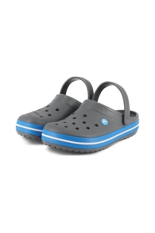 Crocs Unisex Crocband Terlik Charcoal/Ocean Gri