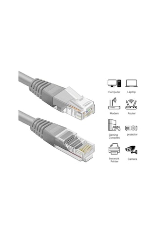 15 Metre Internet Kablosu Kalın Cat6