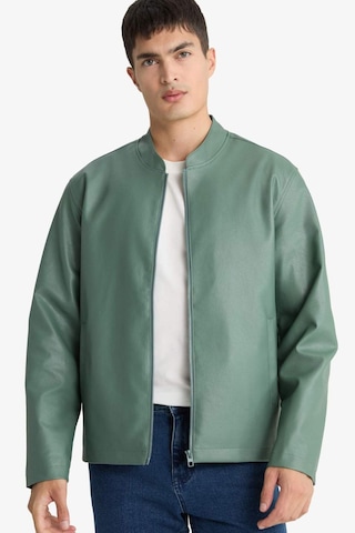 Defacto Su İtici Slim Fit Suni Deri Mont D8525ax26spkh458 Haki-kh458
