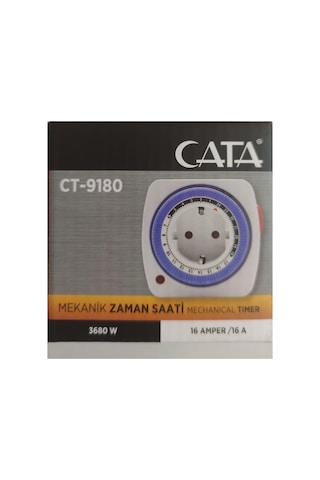 Ct-9180 Zaman Ayarlı Priz Mekanik Ayarlanabilir Timer Saati, Hms9999