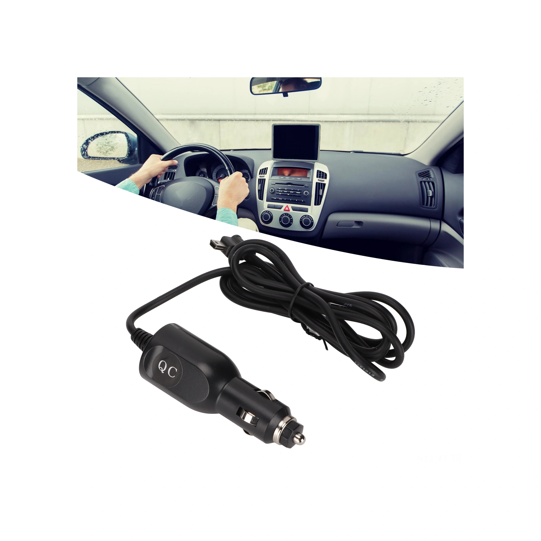 Shineyee Tomtom Xl One Gps İçin 5v 1.2a Araç Şarj Cihazı, 12-24v Girişli 1.5m Pvc Kablolu, Aşırı Akım Ve Gerilim Korumalı