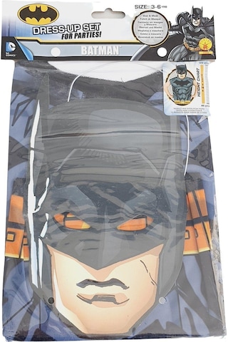 Dc Comics Batman Maskeli Kostüm 3-6 Yaş