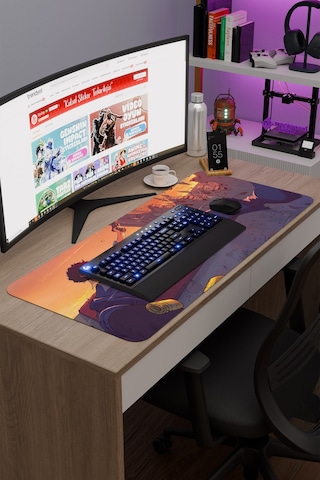 Cowboy Bebop Anime V5 - 90x40 Xxl Gaming Gamer Kauçuk Kaymaz Taban Mouse Pad Fare Altlığı