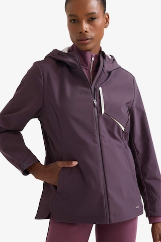 Defacto Defactofit Su Geçirmez Slim Fit Dar Kesim Kapüşonlu İçi Polarlı Fermuarlı Mont E9235ax25aubr457 Bordo