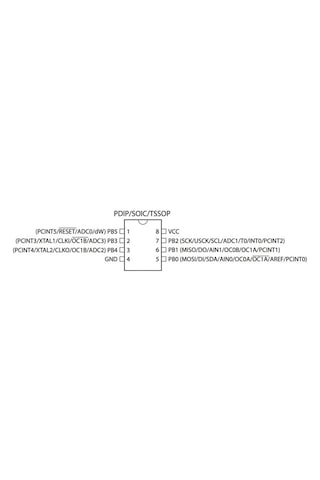 Attiny85-20pu 8-bit 20mhz Mikrodenetleyici Dıp-8