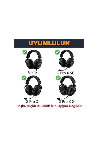 Lexroo Logitech G Pro/g Pro X/g Pro X 2 / G Pro X Se İle Uyumlu Soğutucu Jel Kulaklık Pedi - Kumaş Çok Renkli