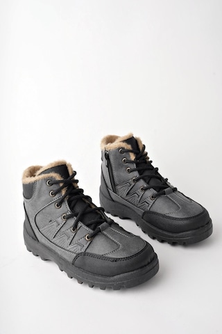 Muggo Toni Bağcıklı İçi Kürklü Fermuarlı Unisex Outdoor Kışlık Bot 001