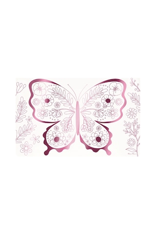 Meri Meri - Butterflies & Flowers Colouring Placemats - Kelebekler & Çiçekler Boyama Amerikan Servisleri X8