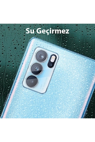 Oppo Reno6 Pro 3d Full Tempered Cam Kamera Koruyucu- 5775 Şeffaf
