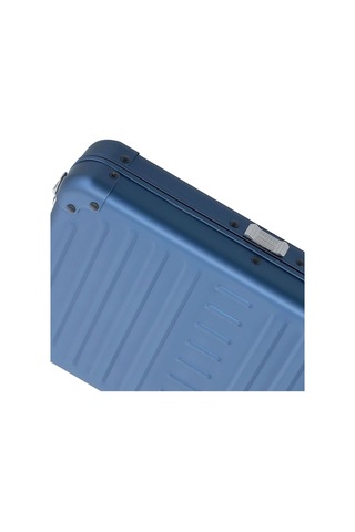 Aleon Vanity Kılıfı 25 Cm Gümüş Alüminyum Omuz Çantası, Hafif, Dayanıklı, Şık Tasarım Lacivert