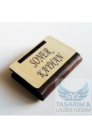 Kişiye & Isme Özel Ahşap Sigara Tabakası