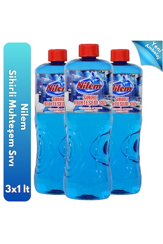 Nilem Sihirli Muhteşem Sıvı Fayans ve Duşakabin Temizleyici 3 x 1 L
