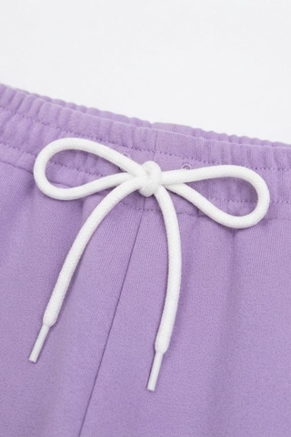 Pina Kids Kız Çocuk İki İplik Çift Cepli Lastikli Paça Eşofman Altı Esf7033 Lila