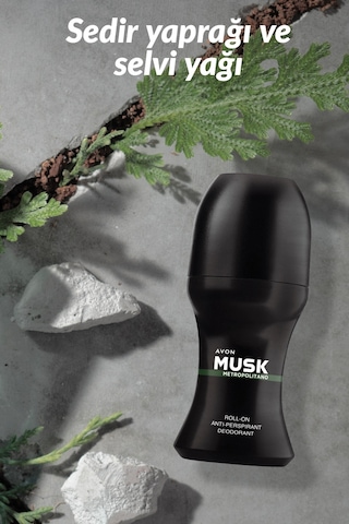 Avon Musk Metropolitano Erkek Roll-On Deodorant 50 ML