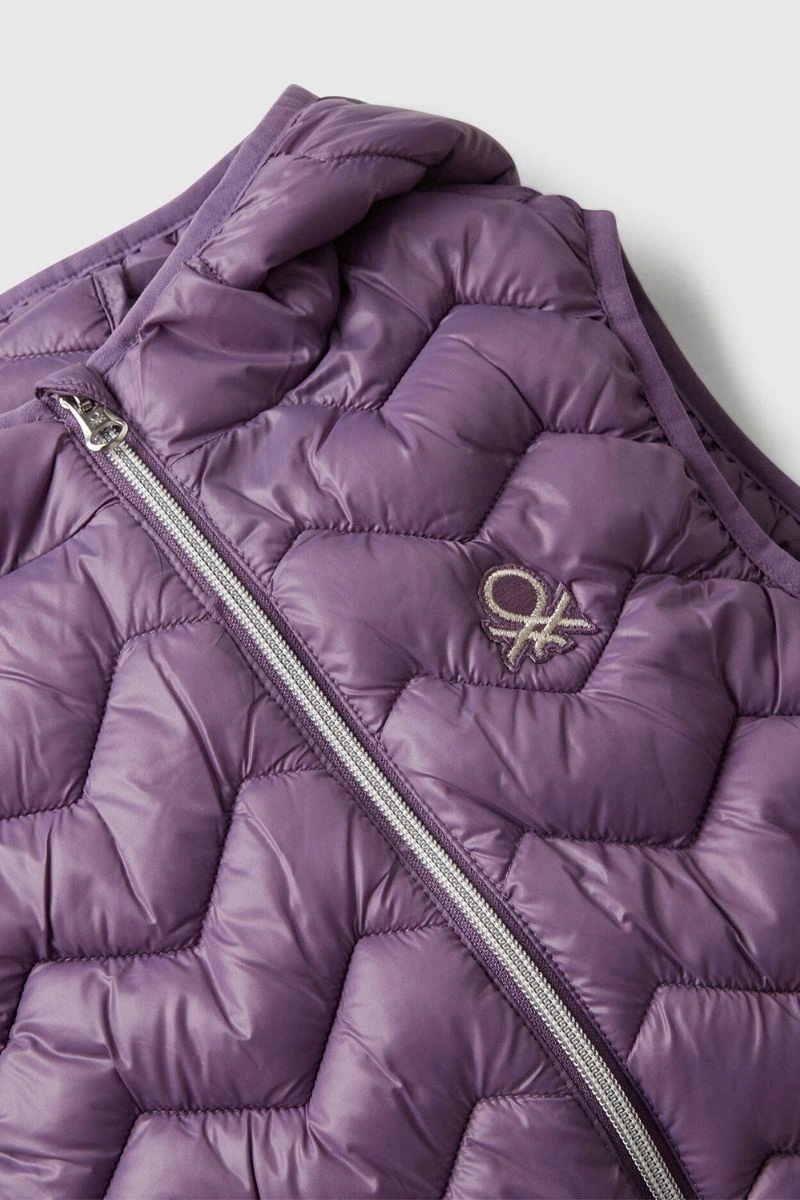 United Colors Of Benetton Kız Çocuk 21ıncj00q-25k Yelek Mor-2104 Mor