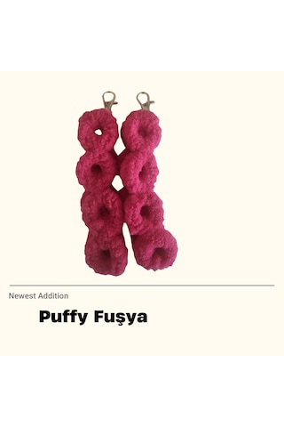 Puffy Fuşya Telefon Askısı