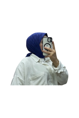 Losyana Jakarlı Su Yolu Desenli Eşarp 1034 Gece Mavisi