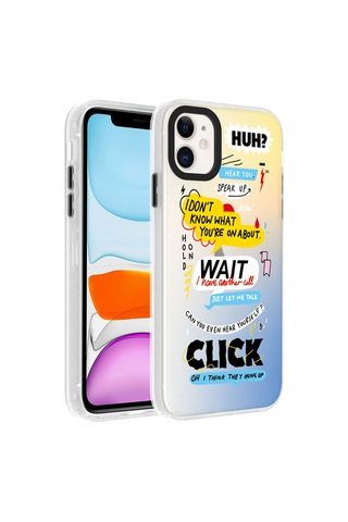 Zeyline Apple Uyumlu iPhone 12 Desenli Zore Dragon Sert Kapak-kelimeler
