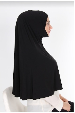 Moda Mevsimi Pratik Sandy Hazır Eşarp Namaz Örtüsü Siyah