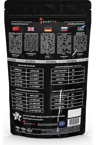 Barftr Somon Balık Atıştırmalık Kedi Ödül Maması 80 G