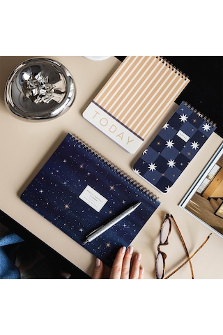 Haftalık Ve Günlük 3'lü Masaüstü Süresiz Planlayıcı Set - Galaksi