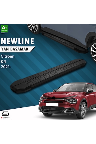 S-dizayn Citroen C4 3 Newline Siyah Yan Basamak 183 Cm 2021 Üzeri