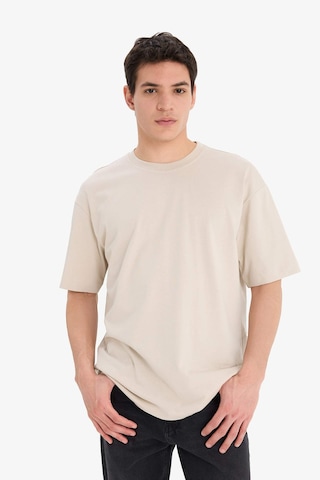 DeFacto Oversize Geniş Kalıp Bisiklet Yaka Basic Düz Kısa Kollu Tişört E6885AXNSBG106
