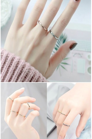 Chavin 2 Mm. Söz Nişan Gri Bayan Erkek Çelik Yüzük Eh23By