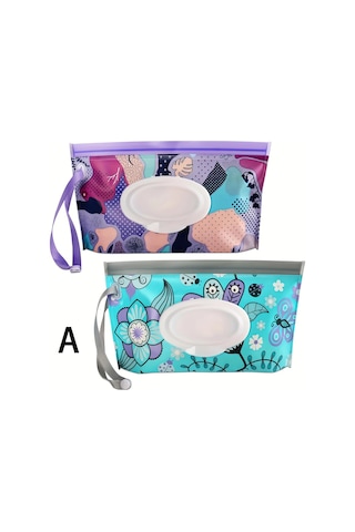 2pcs Bebek Mendil Kutusu, Seyahat Mendil Tutucu, Islak Mendil Çok Renkli