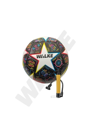 Walke Premium Şampiyonlar Ligi Temalı 5 Numara Futbol Topu Pompa Hediyeli Mavi