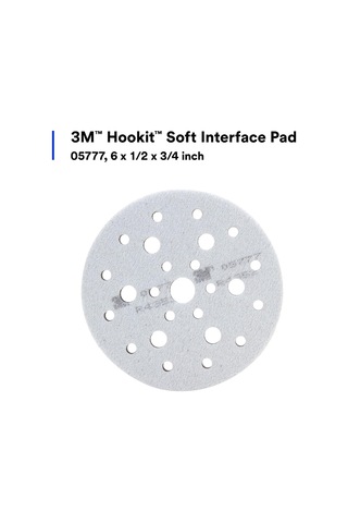 3m 05777 Hookit 6" X 1/2" X 3/4" Yumuşak Arayüz Pedi
