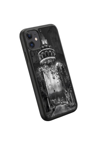 İphone 11 Uyumlu İstanbul Desenli Kamera Korumalı Darbelere Dayanıklı Kılıf 1248-istanbul-iphone11